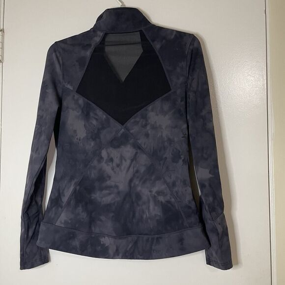 Glyder Rider Jacket II Black Tie-Dye full zip workout athletic jacket size large - Picture 4 of 6